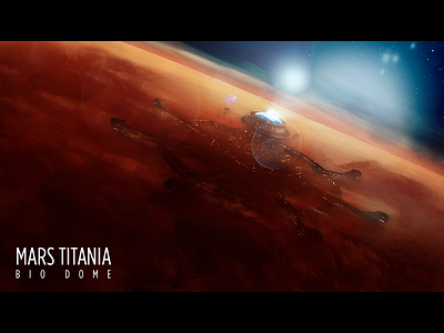 Mars Titania 3d compositing design lighting manipulation matte painting photo