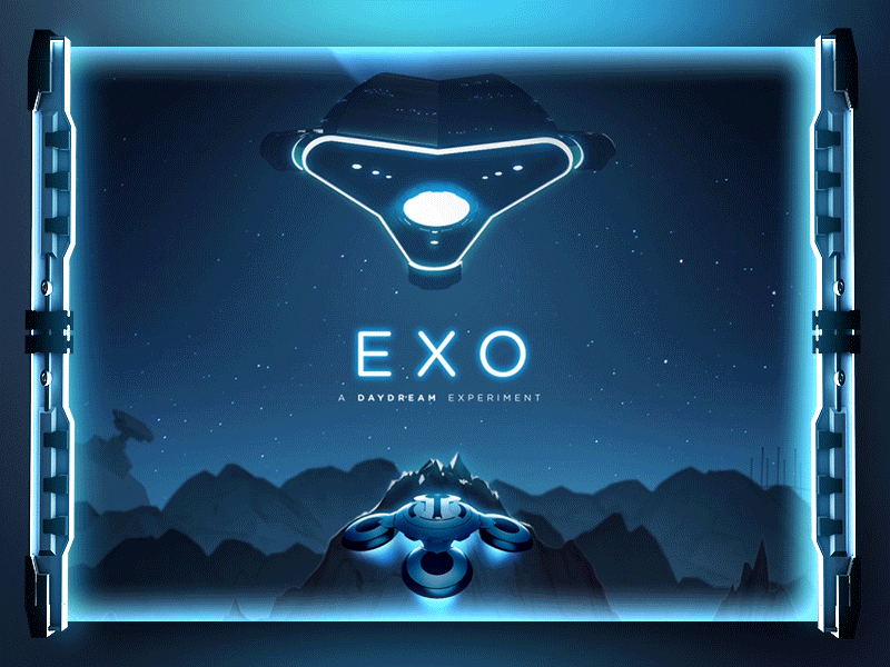 EXO - Google Daydream Experiment 3d android art direction c4d daydream design development game google virtual reality vr