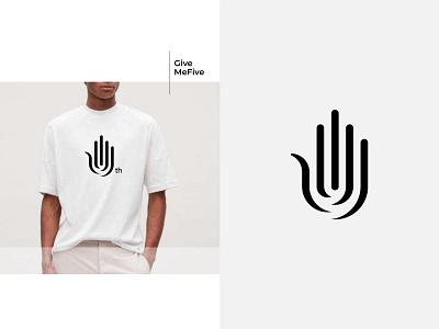 hand branding design finger five give me five hand highfive illustration logo lyl