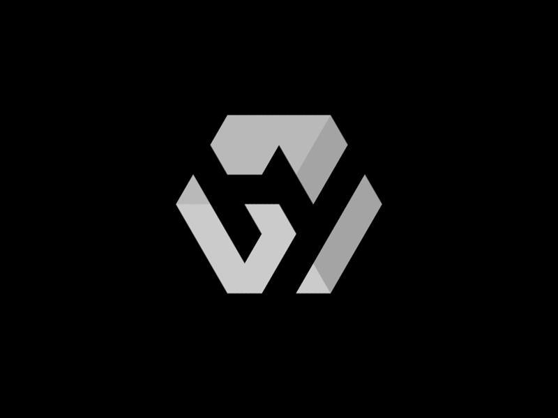 HY-logo animation architecture branding design gif animation hy illustration logo lyl