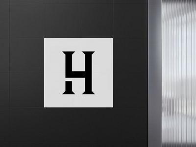 HY-logo branding design h hy illustration interior design company interior designer logo lyl roman column y