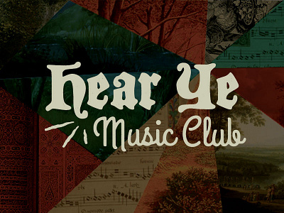 Hear Ye Music Club branding club logo music