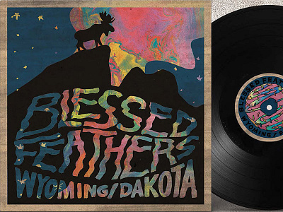 Blessed Feathers 7" Single album art album cover music vinyl