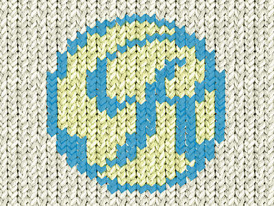 Knitting style R-letter christmas coziness granny illustration knitting letter logo pattern r texture