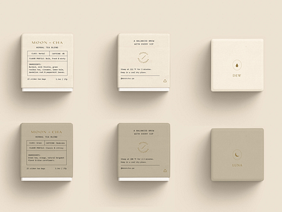 Herbal Tea Packaging brand identity designer layout logo minimal packaging