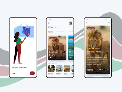 Magical Kenya app android android app design app clean design minimal ui userexperiencedesign userinterface ux