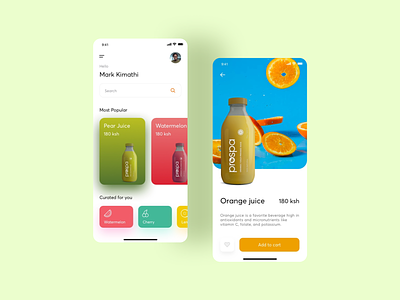 Prospa Juice App android android app design app clean clean ui ui uiux userexperiencedesign userinterface ux