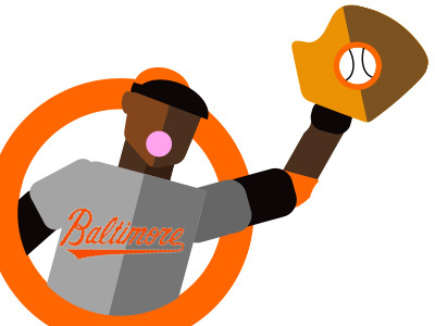 Adam Jones adam jones adobe illustrator baltimore flat design orioles