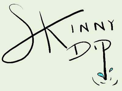 Skinny Dip hand lettering hand lettering photoshop typography