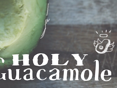 Holy Guacamole hand lettering hand lettering illustrator lettering typography
