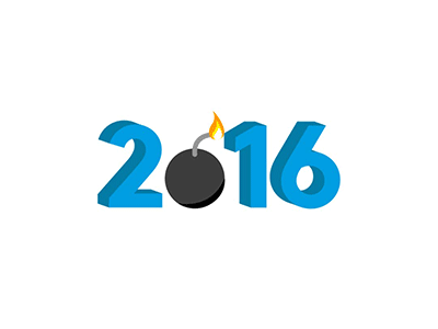 Maybe 2017 will be better... 2017 after effects bomb gif vector vector illustration