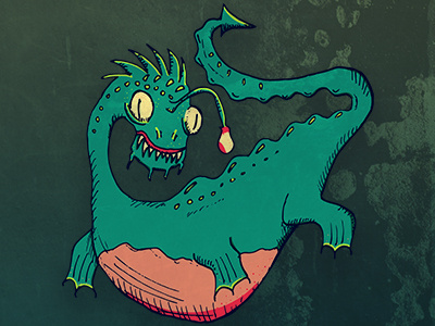 Chessie baltimore digital illustration illustration monster sea monster