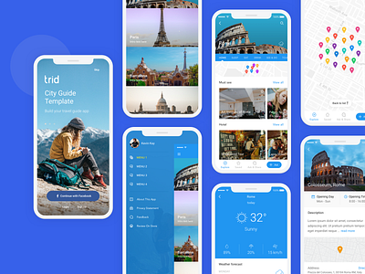 City Travel Guide android app app city guide ios app listing travel app travelling ux