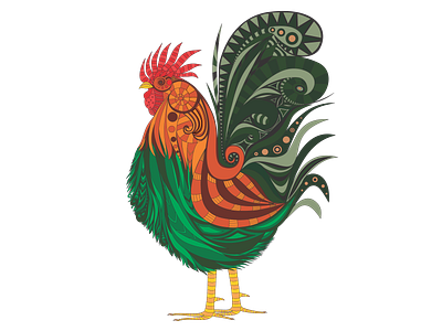 Rooster design illustration rooster vector
