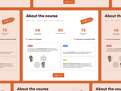 Brunoyam's page about course about course design orange ui ux