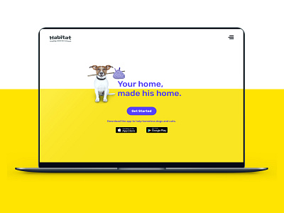 Habitat app design ui ux web website