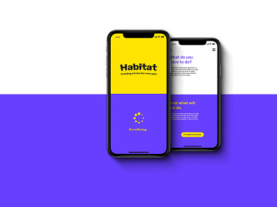 Habitat - mobile version app branding design flat ui ux