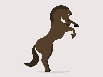 Yeehaw Y'all animal cowboy flat geometric horse illustration texas vector