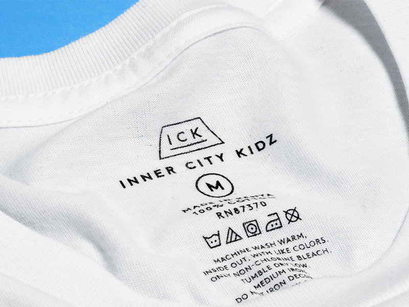 Inner City Tagz branding logo apparel design identity tag clothing shirt icons