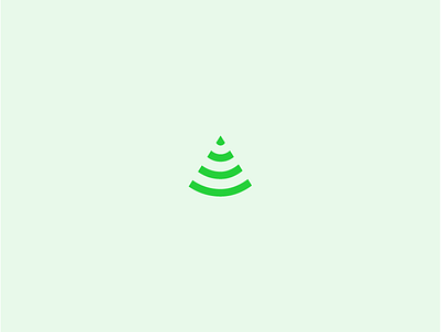 Slashed and Burned branding green identity logo tree wifi