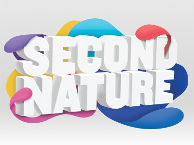 Second Nature 3d photoshop typography