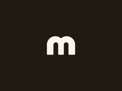 m geometric humanist lettering logo typography