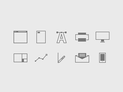 Icons branding guideline icon infography layout minimalist portfolio set sharp stroke webdesign