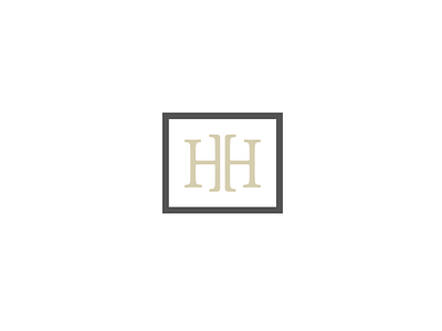 Hh Monogram frame garamond letter line logo luxurious monogram rich serif