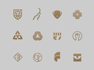 Logo - Fortitude Round 01 branding eddy exploration fashion fist fitness health identity lion logo shield triangle