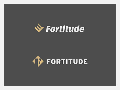 Fortitude Round 02 - 1 branding eddy fashion fist fitness health identity letter lion logo shield triangle