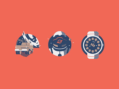 Interstellar Icons car dkng galaxy icon illustration interstellar movie planet skillshare space spaceship watch