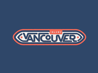Vancouver Island badge canada destination eddy hipster holiday letterform mark orange practice training typography