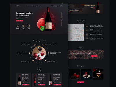 Online wine shop - UX/UI-design