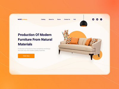 Furniture online store - Web design