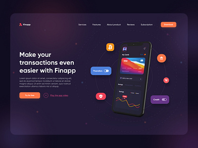 Financial app website