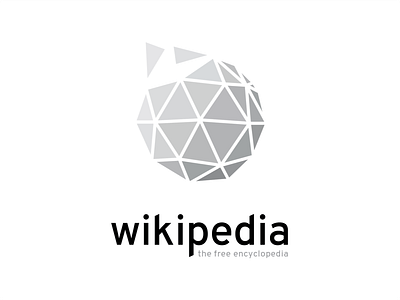 Wikipedia Logo Redesign design illustrator logo logotype modern polygon sphere wikipedia