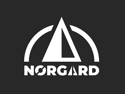 Norgaard Logo black and white compass design illustrator logo logotype mountain norgaard style guide