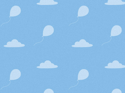Balloons & Clouds balloons clouds endpapers picture book