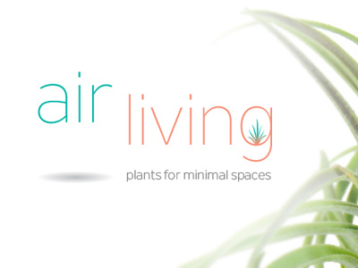 Air Living air plants identity logo