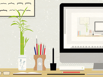 My Minimal Desktop illustration minimal vector