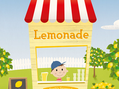 The Lemonade Stand illustration lemonade process vector