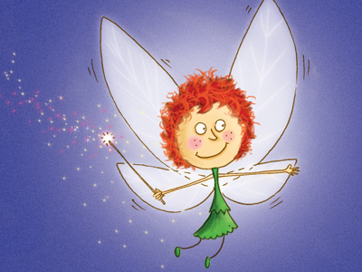 Tinkerbell character design illustration peter pan