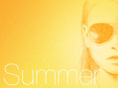 Summer drawing pencil summer