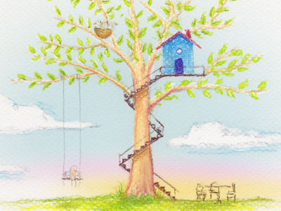 Treehouse concept sketch birds concept sketch treehouse