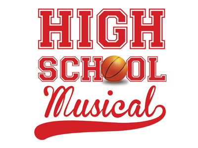 High School Musical Production Poster basketball high school musical