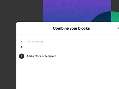 New take on the composer app blocks design encryption ui ux web app