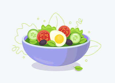 salad illustration salad вкусно иконки логотип мило