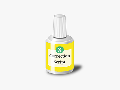 Correction Script Icon app correction fluid bottle icon script sketch