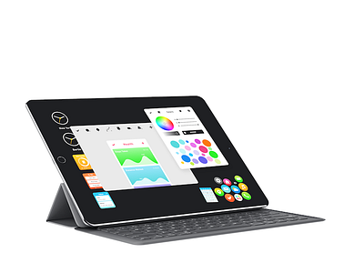 Larger Tablet Interface blck blckos large tablet ui operating system paper design redesign tablet web
