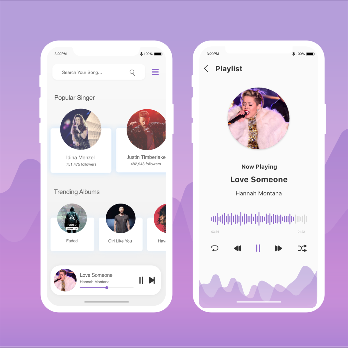 Music App by Monika Patel on Dribbble